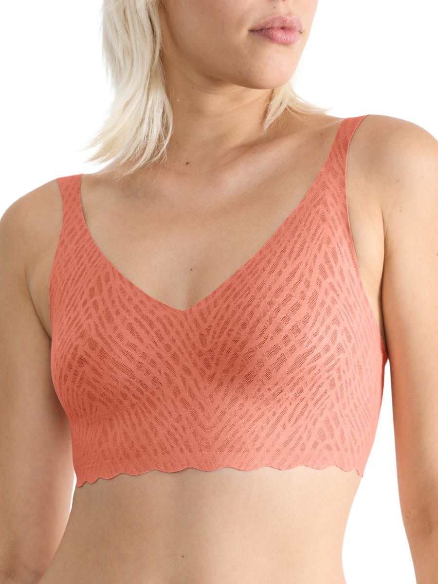 Sloggi ZERO Feel Bliss Bralette Bezfiszbinowy Miękka miseczka Sweter Biustonosz Bezszwowy - Zdjęcie 7 z 34