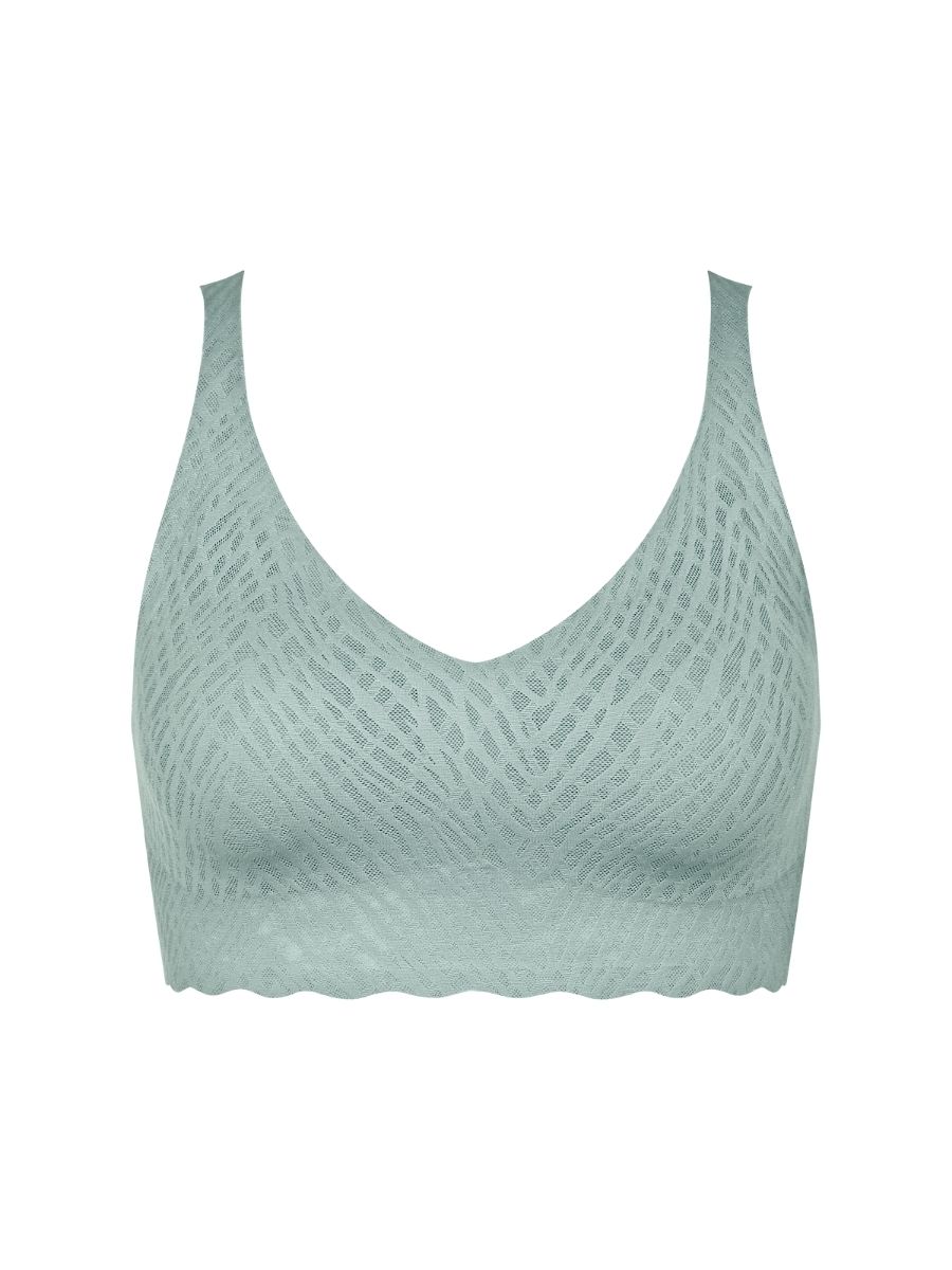 Sloggi ZERO Feel Bliss Bralette Bezfiszbinowy Miękka miseczka Sweter Biustonosz Bezszwowy - Zdjęcie 28 z 34