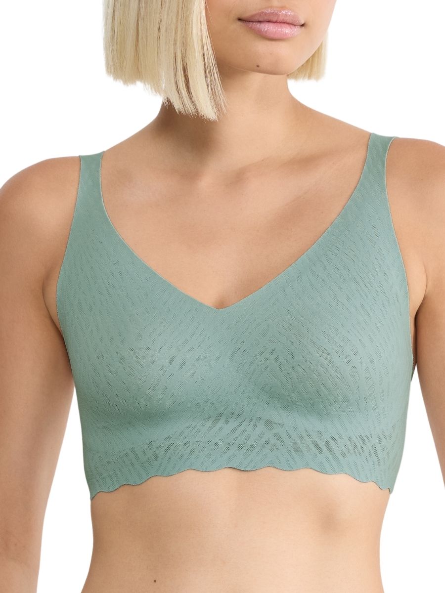 Sloggi ZERO Feel Bliss Bralette Bezfiszbinowy Miękka miseczka Sweter Biustonosz Bezszwowy - Zdjęcie 26 z 34