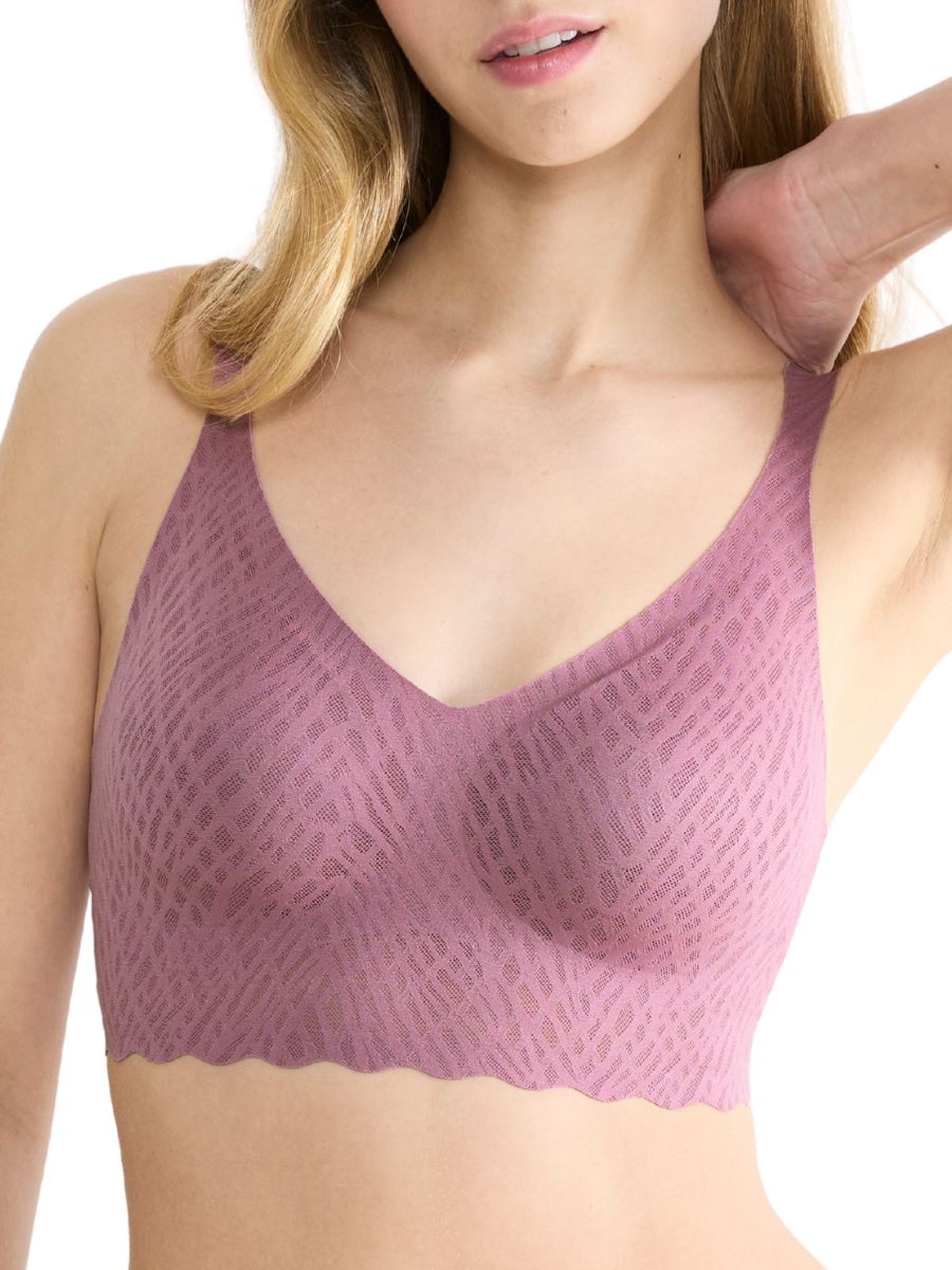 Sloggi ZERO Feel Bliss Bralette Bezfiszbinowy Miękka miseczka Sweter Biustonosz Bezszwowy - Zdjęcie 16 z 34