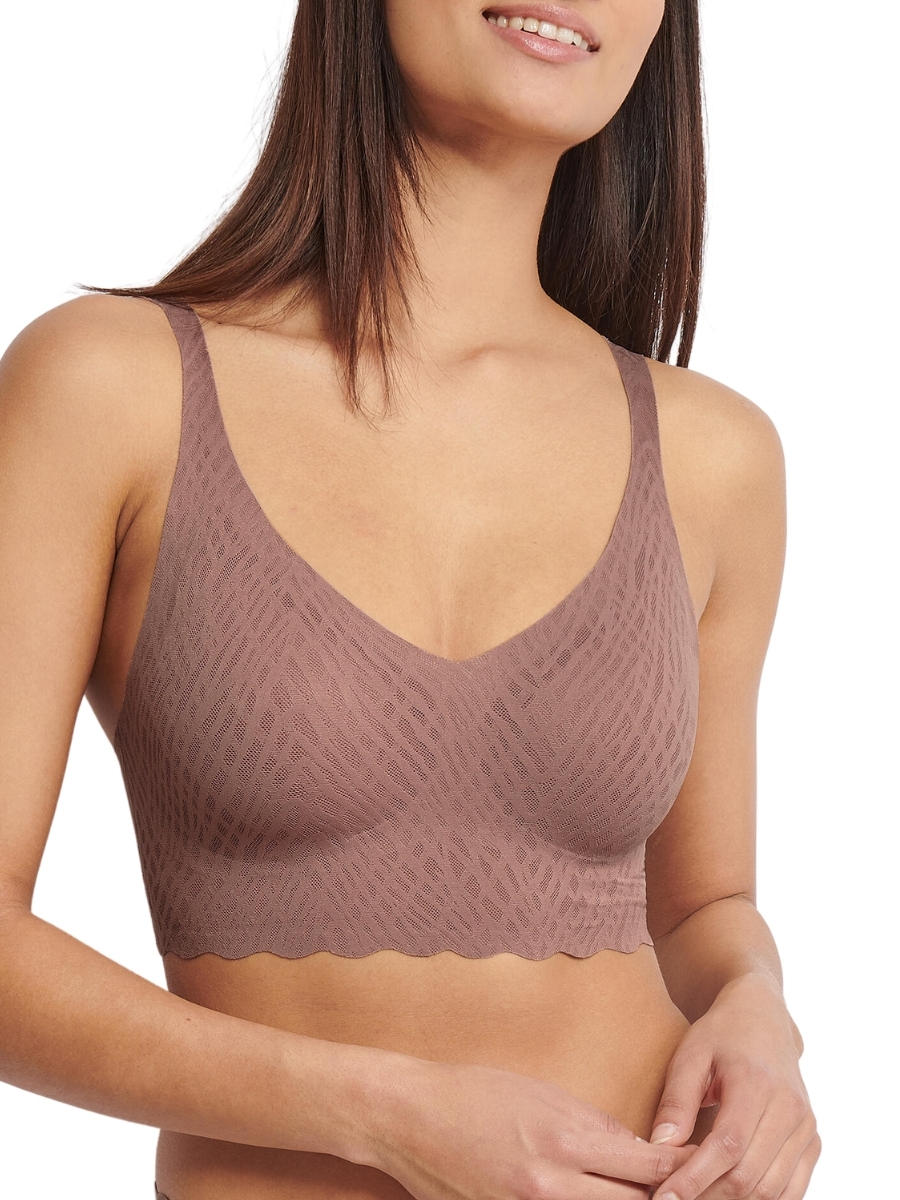Sloggi ZERO Feel Bliss Bralette Bezfiszbinowy Miękka miseczka Sweter Biustonosz Bezszwowy - Zdjęcie 11 z 34