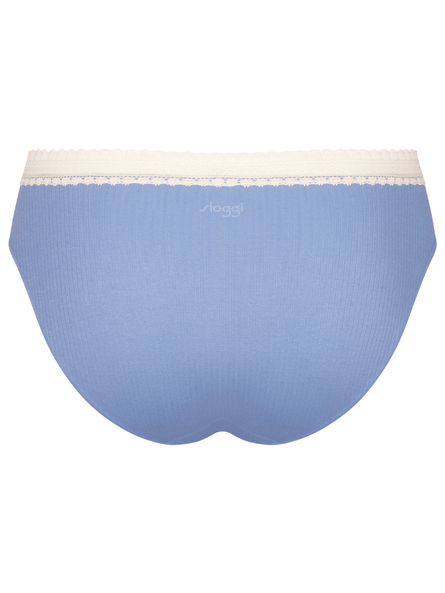 Paquete de 2 calzoncillos Sloggi Tai bragas GO acanalados de algodón orgánico lencería rica - Imagen 26 de 27