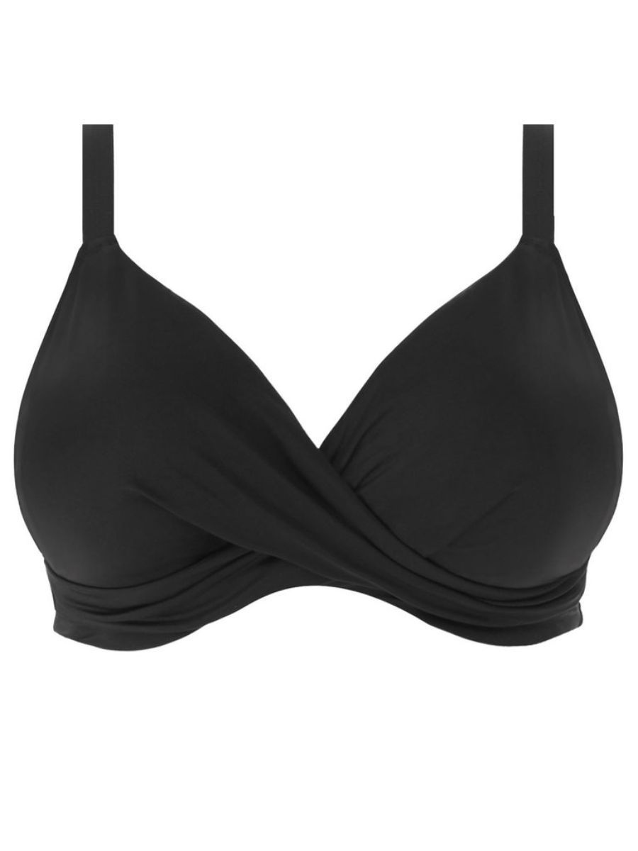 Elomi Magnetic Underwired Plunge Bikini Top Gathered Front Swim Tops Swimwear - Picture 5 of 9