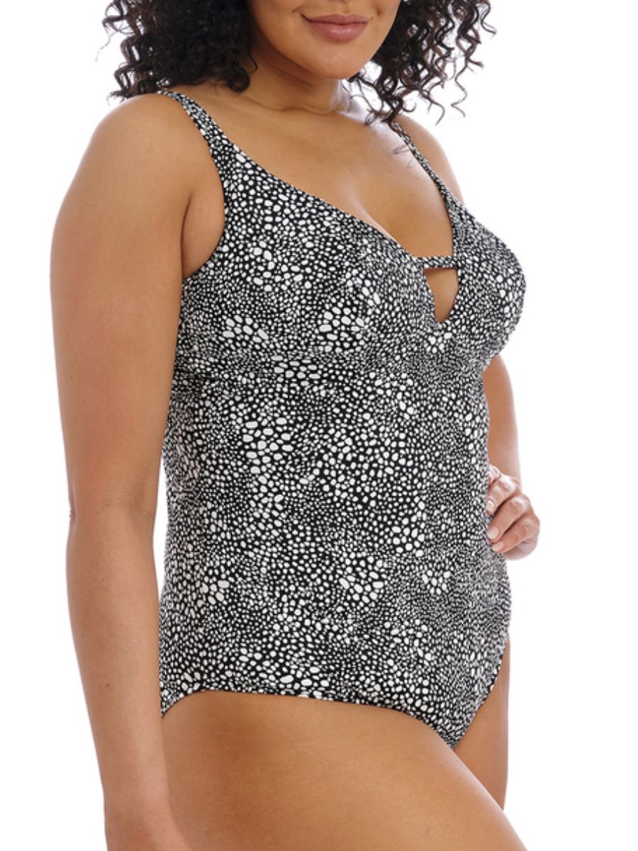Elomi Pebble Cove Swimsuit Non Wired Plunge Swim One Piece Swimwear - Picture 3 of 17