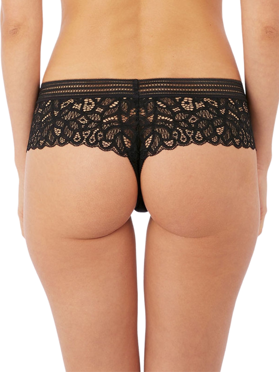 Calzoncillos Wacoal Raffine Tanga tiro bajo calzoncillo baja cobertura encaje bragas lencería - Imagen 5 de 27