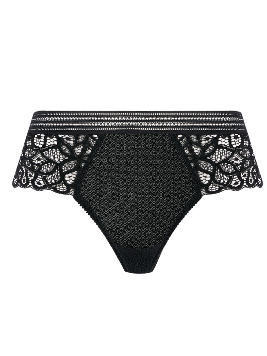 Calzoncillos Wacoal Raffine Tanga tiro bajo calzoncillo baja cobertura encaje bragas lencería - Imagen 6 de 27