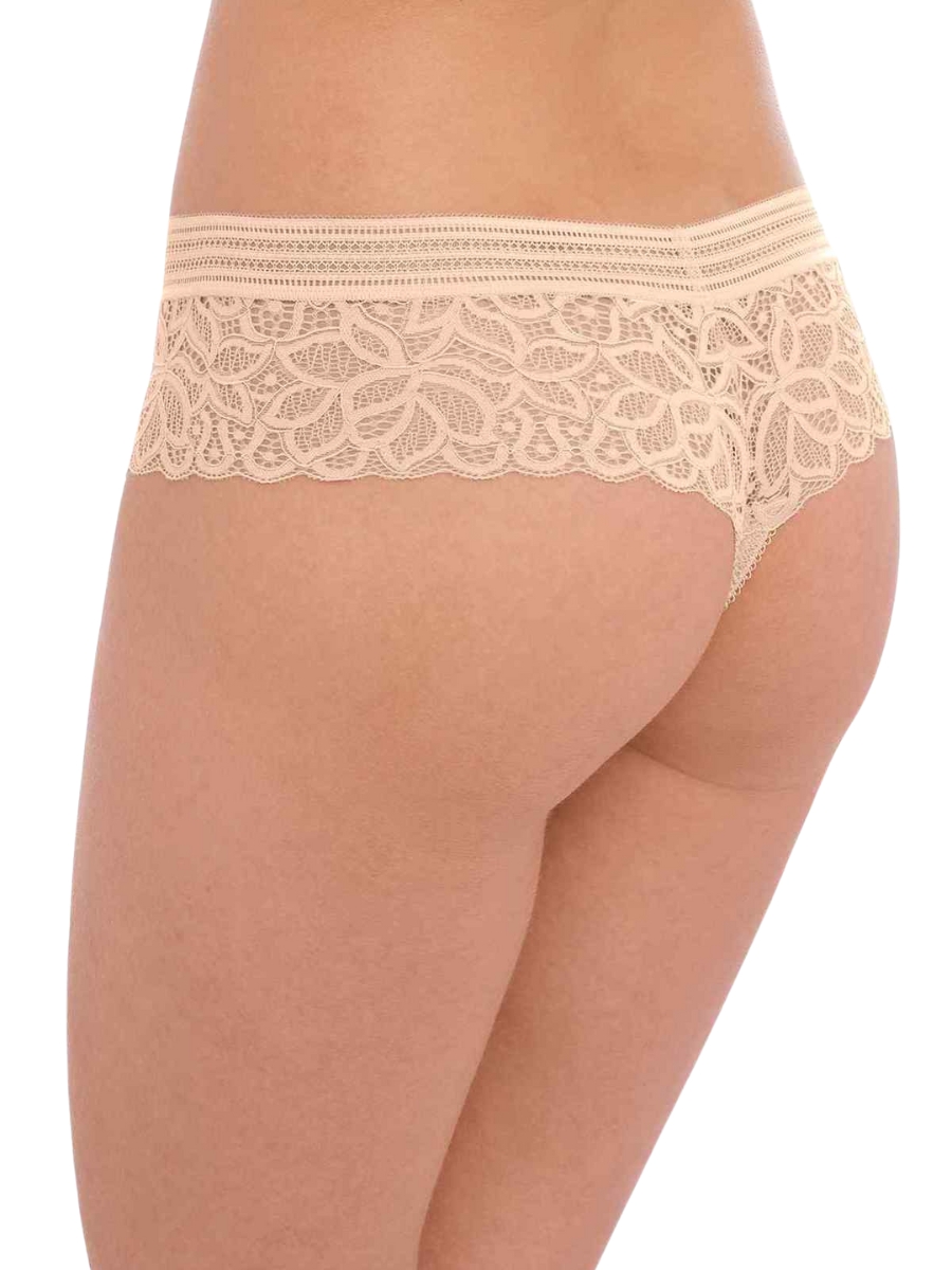 Calzoncillos Wacoal Raffine Tanga tiro bajo calzoncillo baja cobertura encaje bragas lencería - Imagen 14 de 27