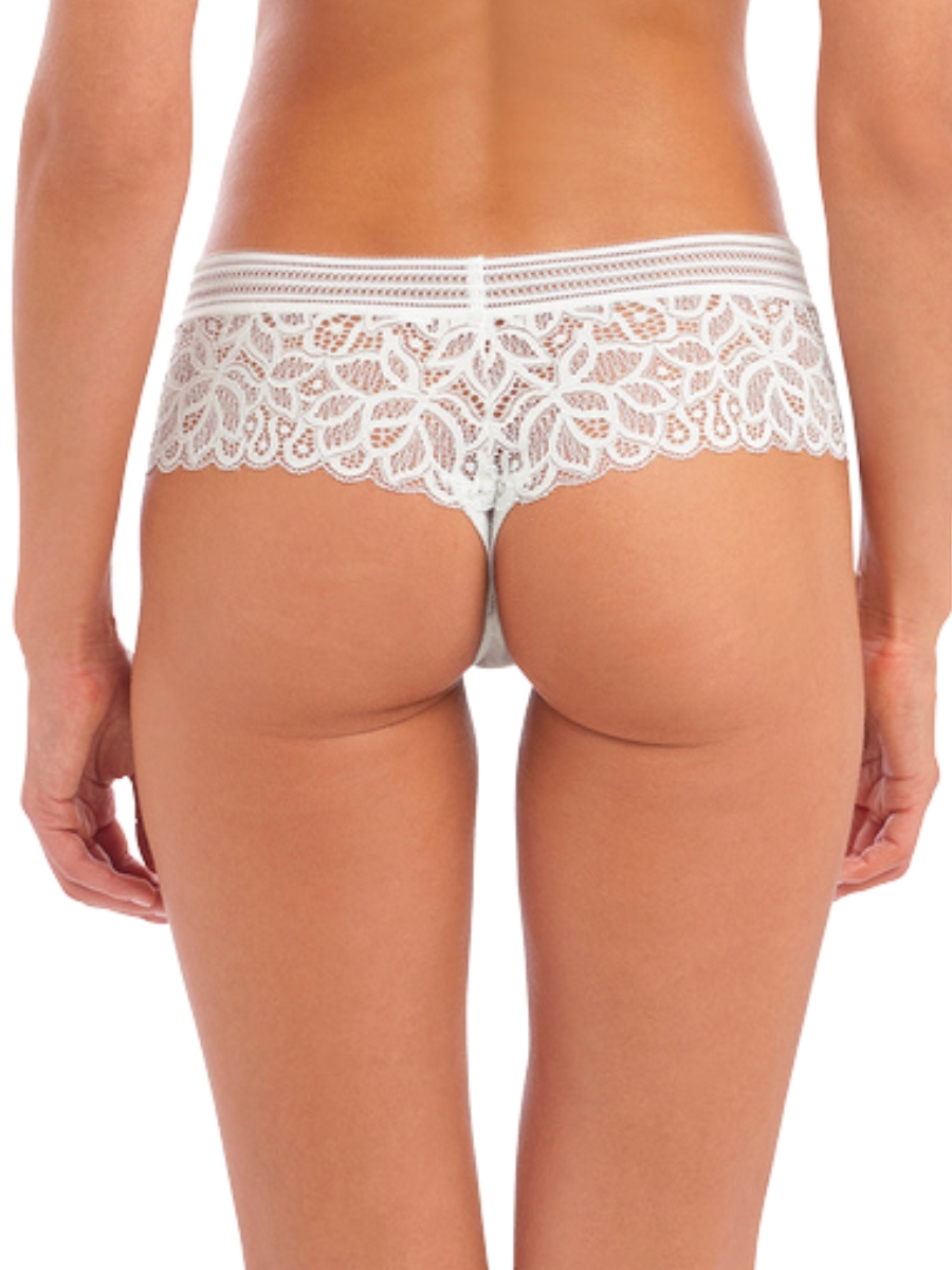 Calzoncillos Wacoal Raffine Tanga tiro bajo calzoncillo baja cobertura encaje bragas lencería - Imagen 26 de 27