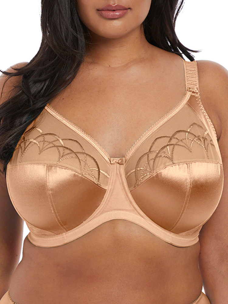 Reggiseno Elomi Morgan Con Ferretto, Coppe A Tre Sezioni E Pannello Laterale Di Supporto, Taglie UK, Pizzo Elasticizzato