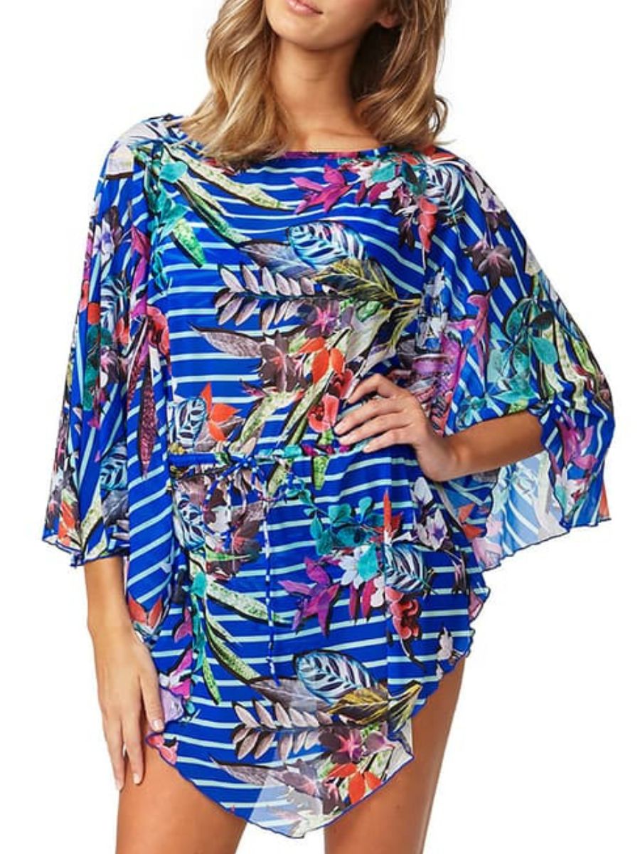 Moontide Malla Caftán Cubrir Ligero Top Traje de Baño Playa Ropa de Playa - Imagen 3 de 6