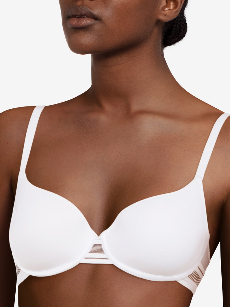 Passionata by Chantelle Rhythm Bra Plunge T-Shirt Moulded Underwired Lingerie - Picture 8 of 9