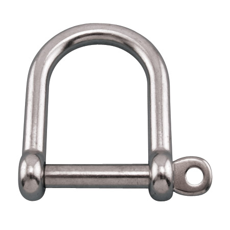 STAINLESS WIDE D SHACKLE 1/2
