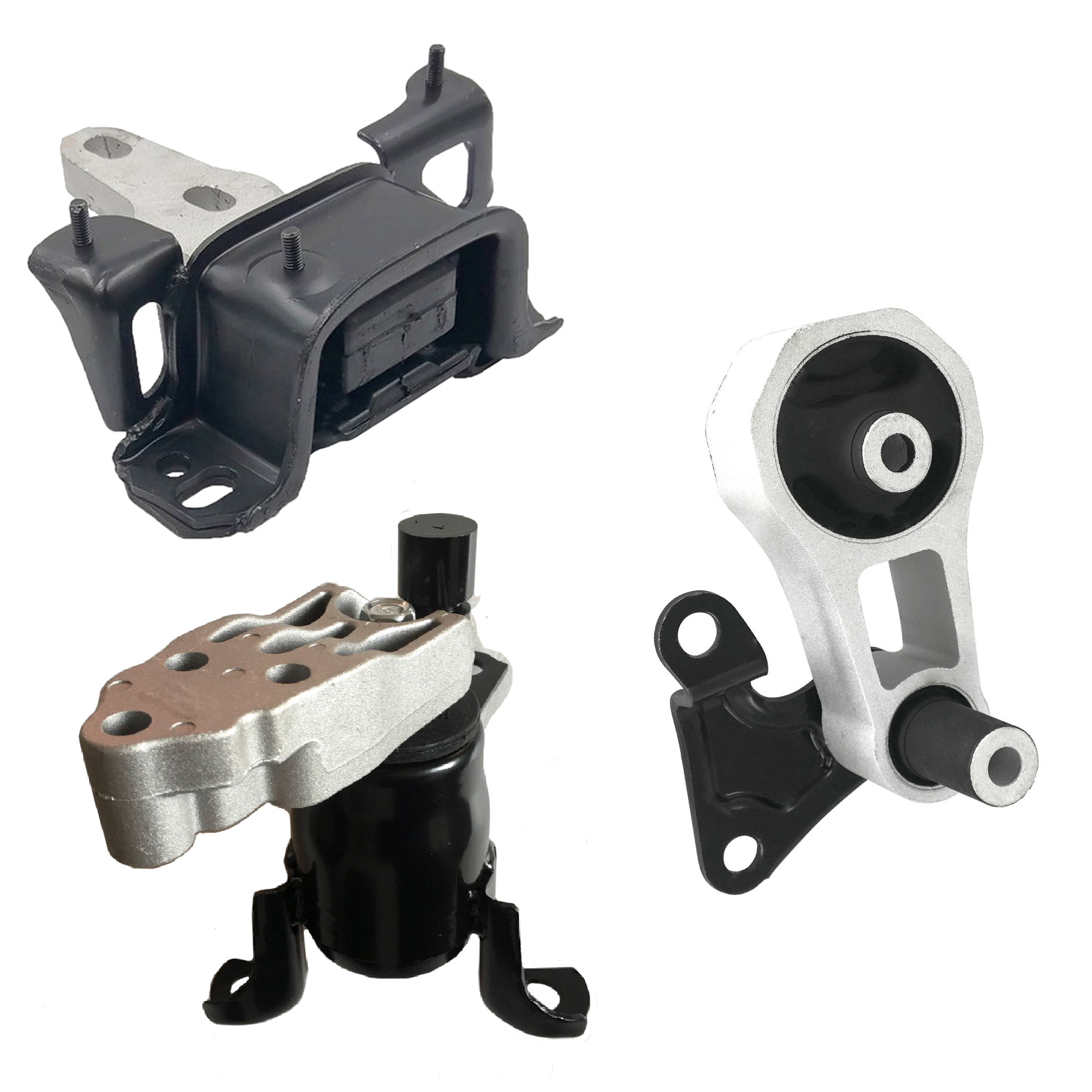 Set 3PCS Engine Motor & Manual Trans. Mount For Ford Fiesta 1.6L 2011