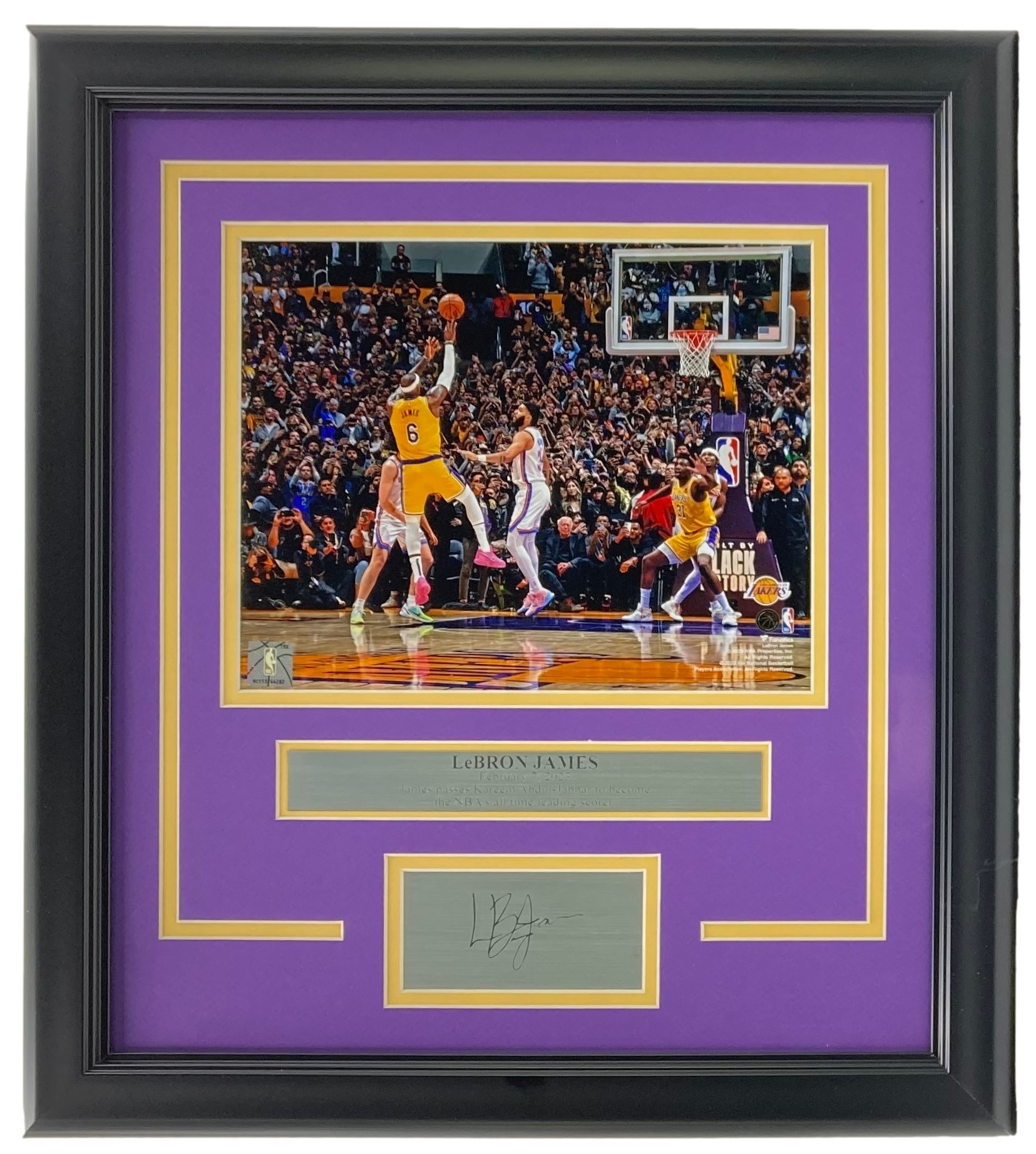 Lebron James Framed 8x10 Lakers Scoring Record Photo w