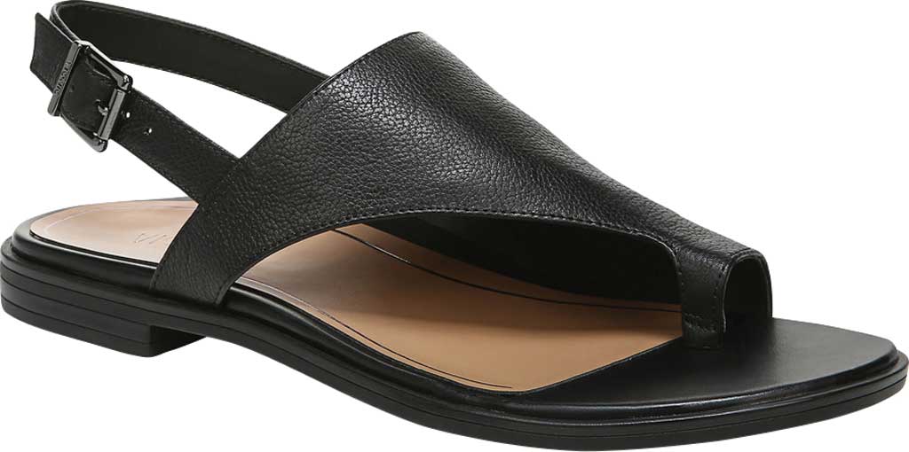 お試し価格 Women S シューズ サンダル レディース バイオニック Vionic Leather Tumbled Black Sandal Loop Toe Ella ビーチサンダル Heka Com Ec