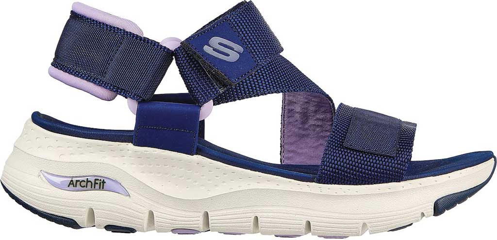 Women's Skechers Arch Fit Pop Retro Vegan Wedge Strappy Sandal | Shoes.com