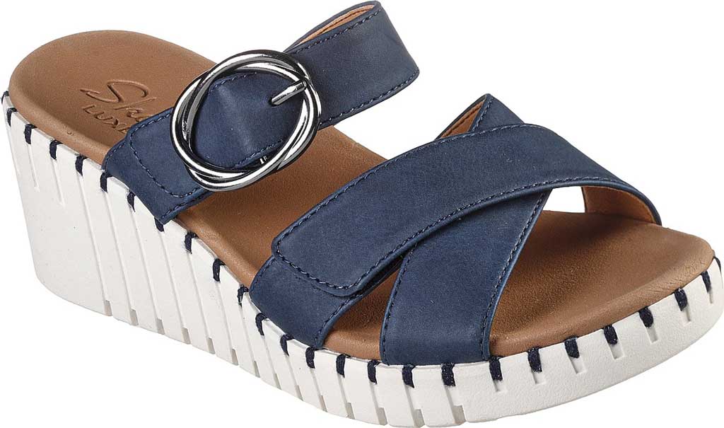 Women's Skechers Pier Ave Silly Love Vegan Wedge Slide | Shoes.com
