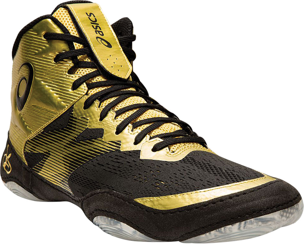 Best ASICS JB Elite IV Wrestling Shoe Shoe and Boot, Rich Gold/Black