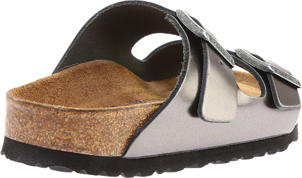 birkenstock rose gold arizona soft footbed metallic sandals