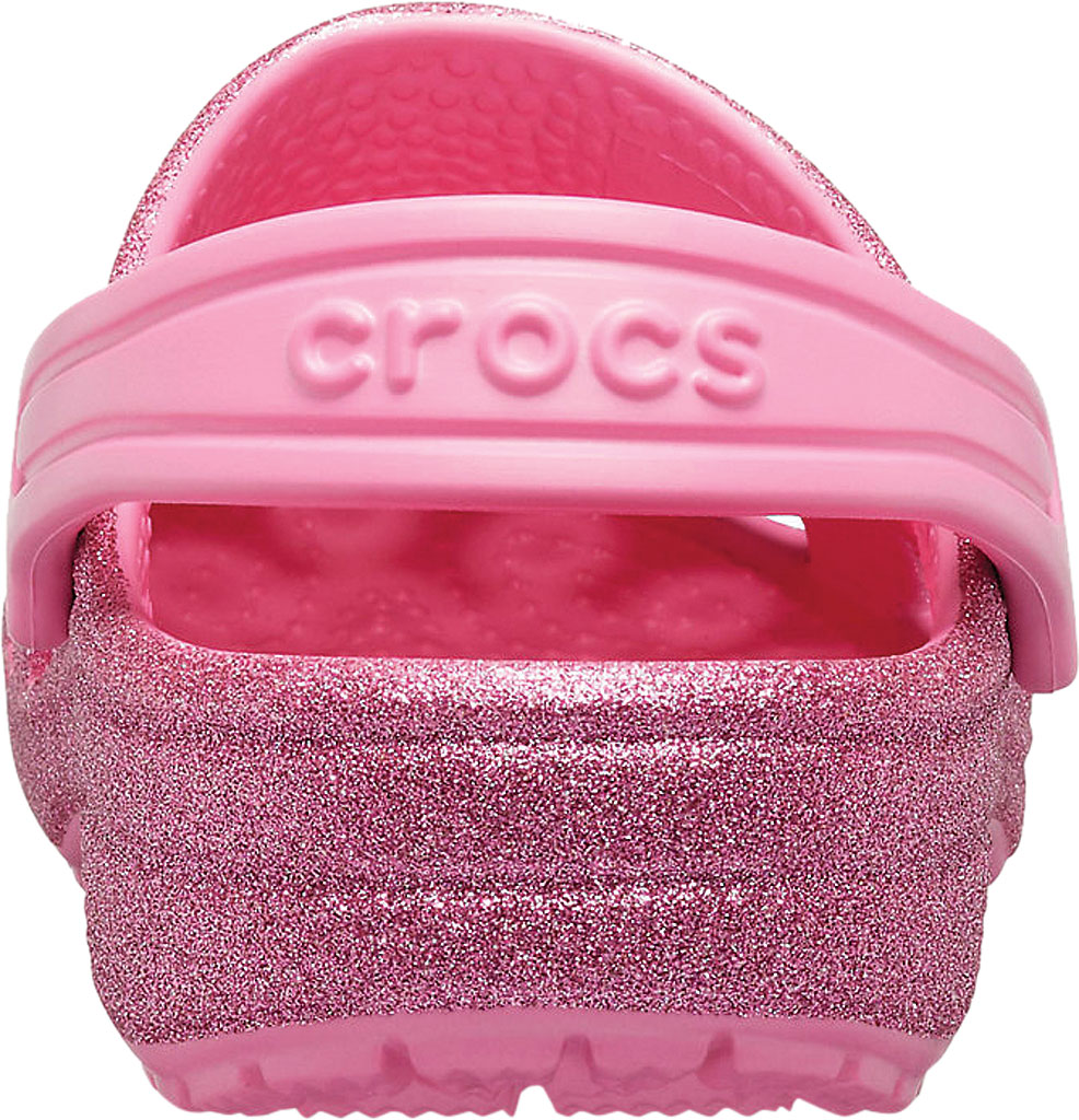 womens pink glitter crocs