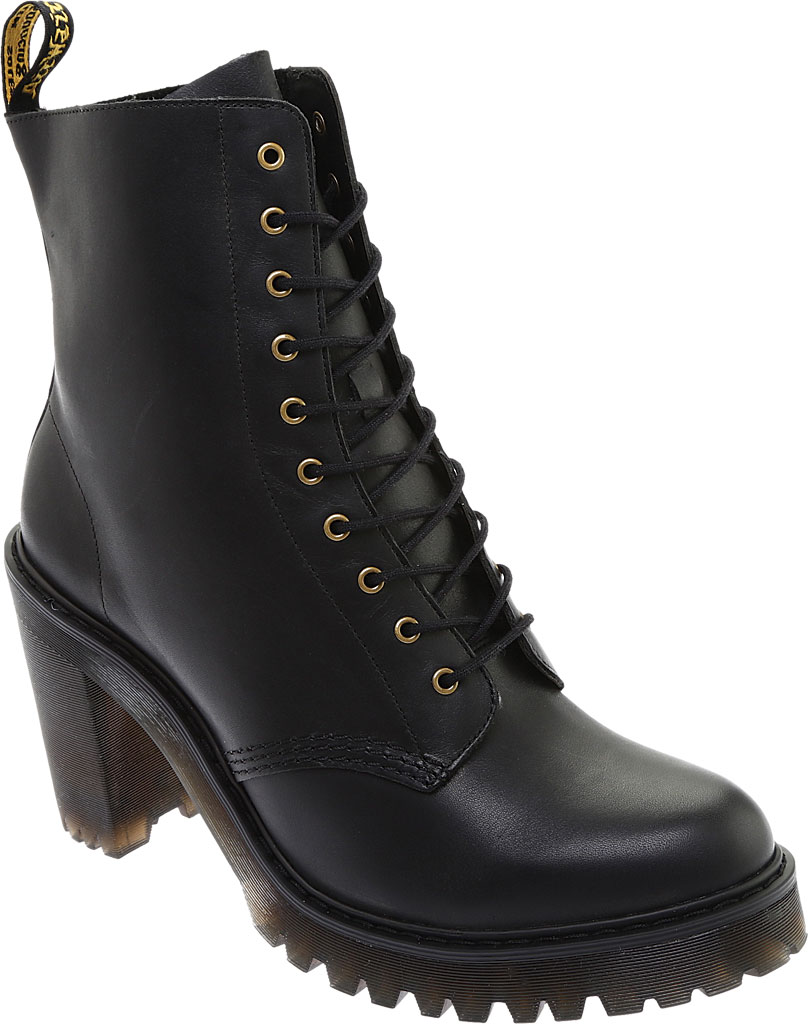 Dr Martens Women's Kendra 10-Eye Heel Platform Boots Black Dr Martens Women's Kendra 10-Eye Heel Platform Boots Black