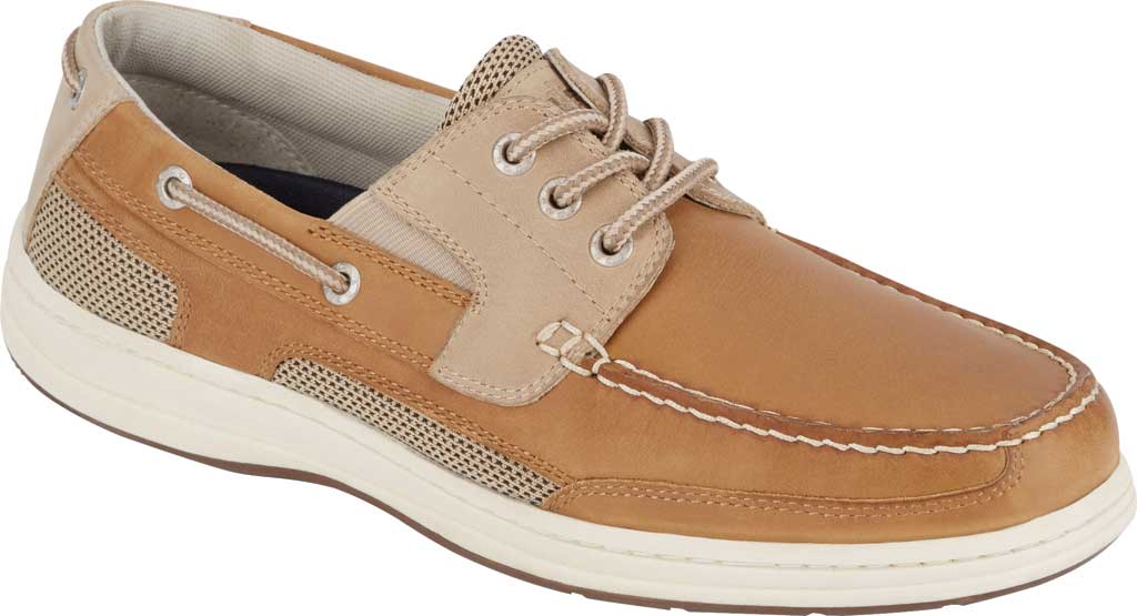 New Men's Dockers Beacon Boat Shoe Shoe and Boot, Tan/Taupe Crazyhorse
