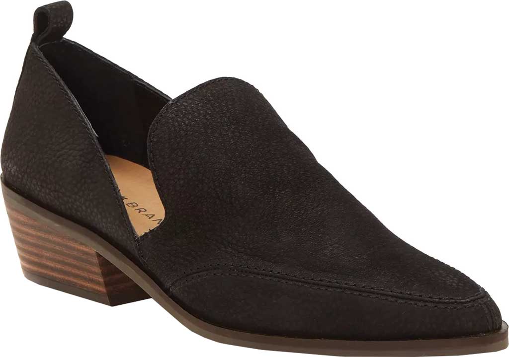 Lucky brand mahzan leather side slit pointed toe loafers Sale