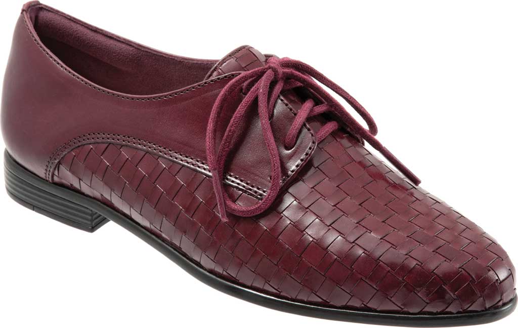 Best Women s Trotters Lizzie Oxford Shoe And Boot Black Cherry Woven 