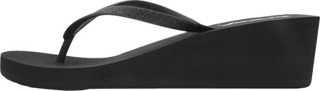 Reef KRYSTAL STAR Black Glitter Slip On Thong Wedge Flip Flops Women's Sandals Reef KRYSTAL STAR Black Glitter Slip On Thong Wedge Flip Flops Women's Sandals