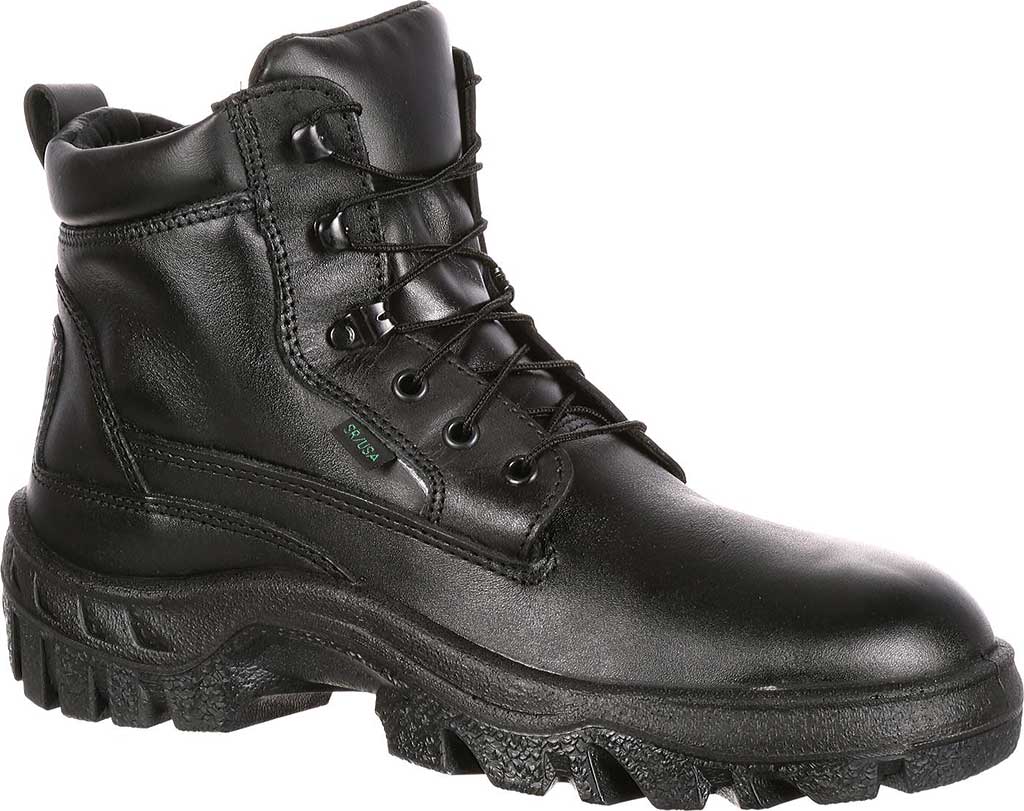 不适用 Mens Plus Size high-top Boots Plus Cotton Fashion Tooling Boots Waterproof Anti-Collision Safety Boots Snow Boots Black
