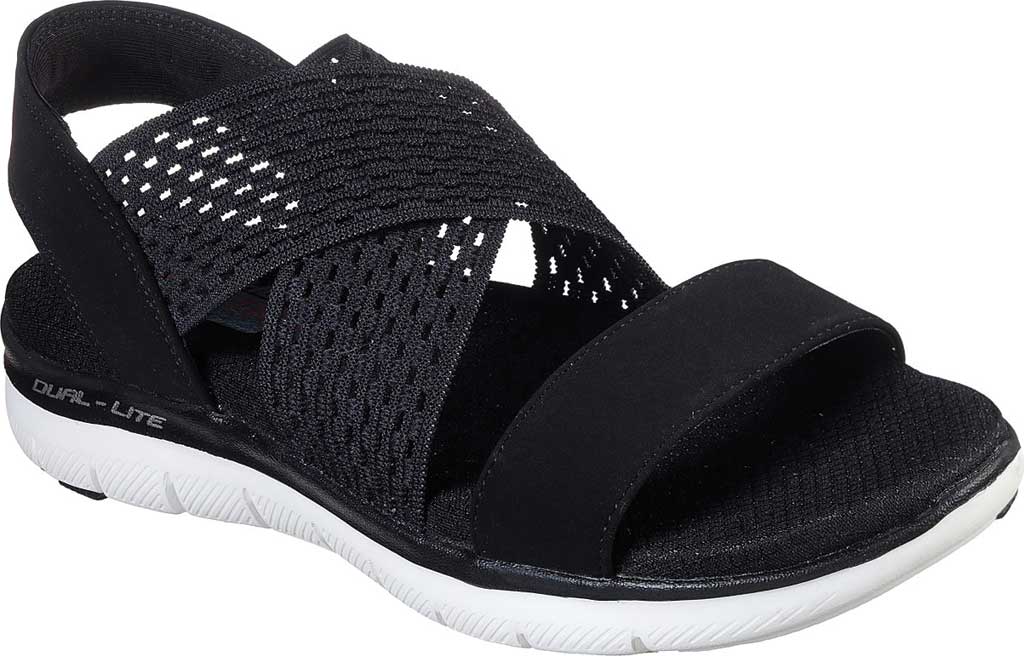 skechers flex appeal 2.0 memory foam black