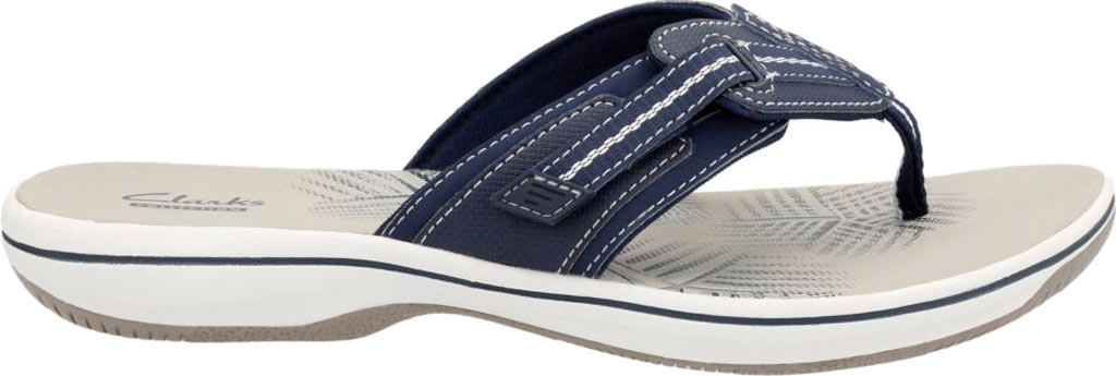 Clarks Women's Brinkley Jazz Flip Flop Navy Synthetic 8 M US for sale online | eBay