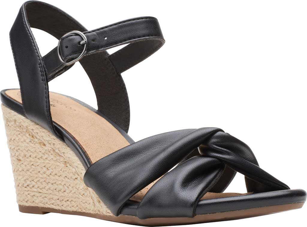 clarks wedge shoes with ankle strap