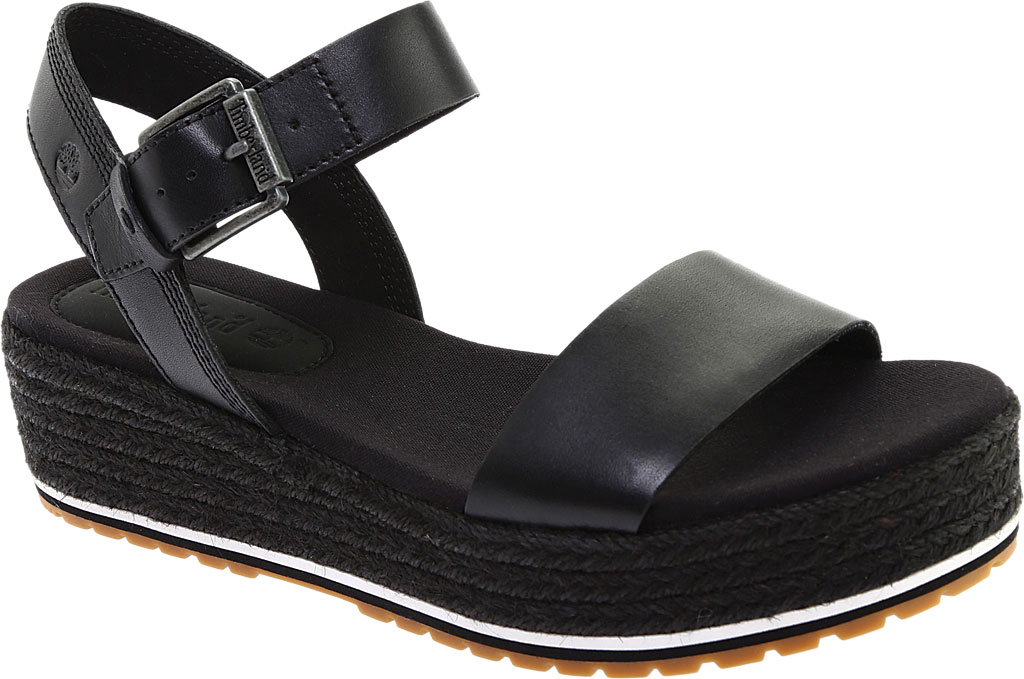 Timberland Womens Sandals South Africa Outlet - Timberland Santorini Sun Ankle Strap Shoes Black