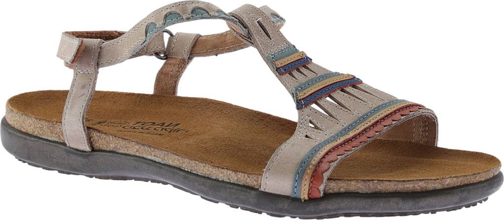 New Women's Naot Odelia Sandal Shoe and Boot, Oily Blue Nubuck/Oily Emerald Nubuck 