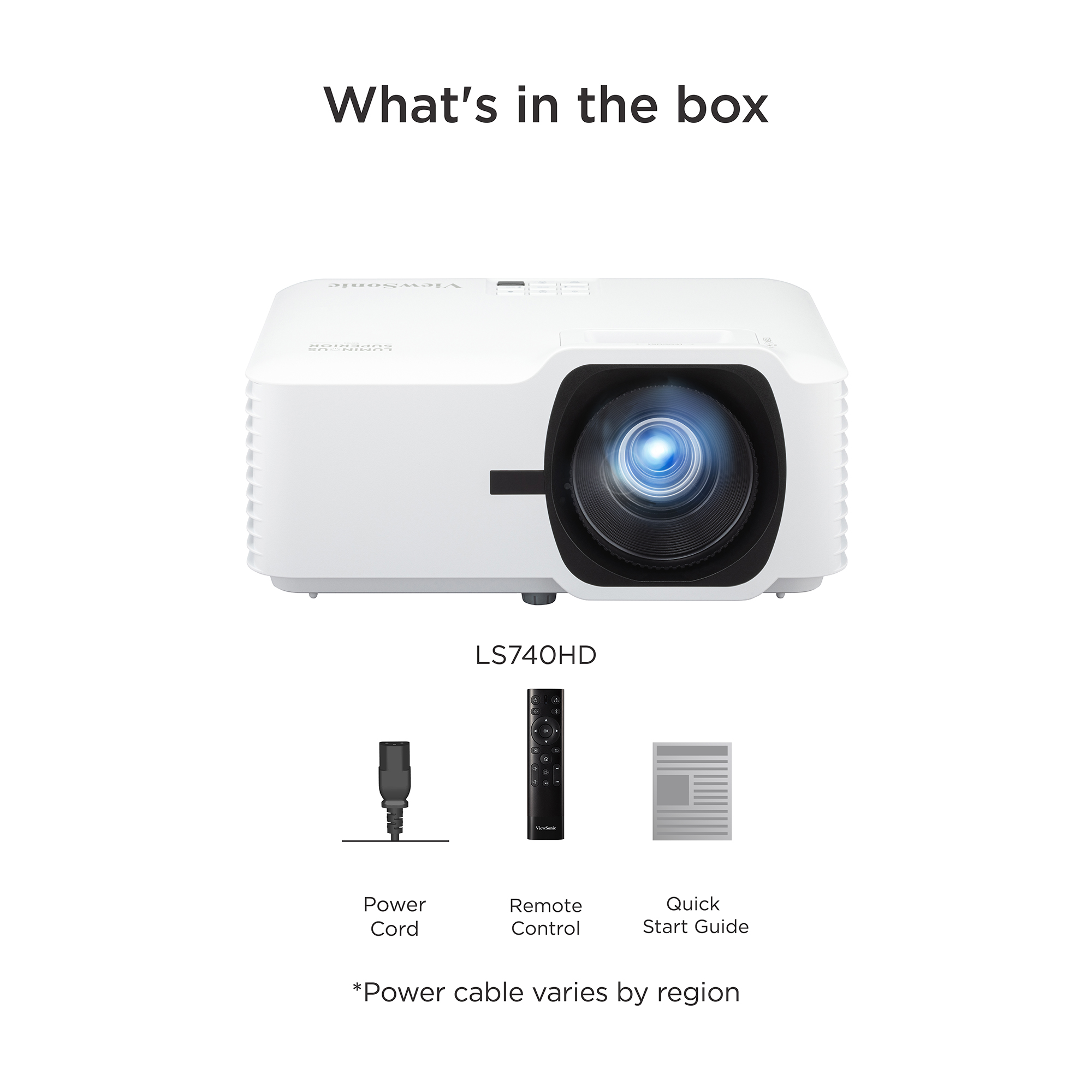 ViewSonic 1080p Laser Projector LS740HD 5500 Lumens w/1.3x Optical