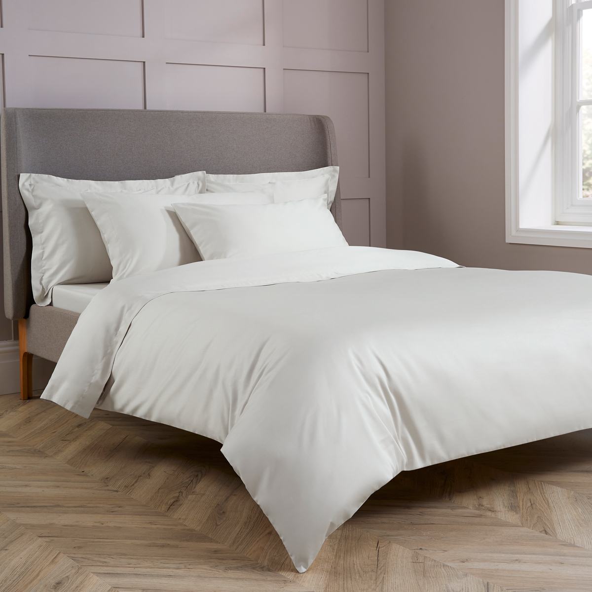 Christy Duvet Cover Sets - 400TC Cotton Sateen Bedding Single Double Super King