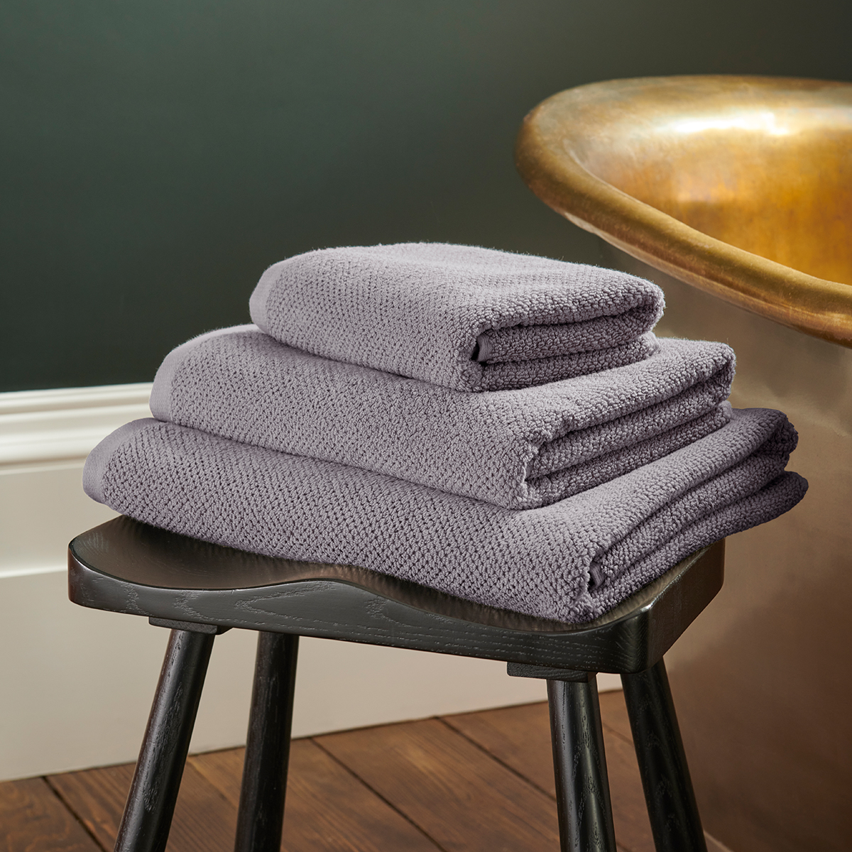 Christy Brixton Textured Cotton Bath Hand Towels - Honeycomb Bath Sheets - Picture 55 of 65