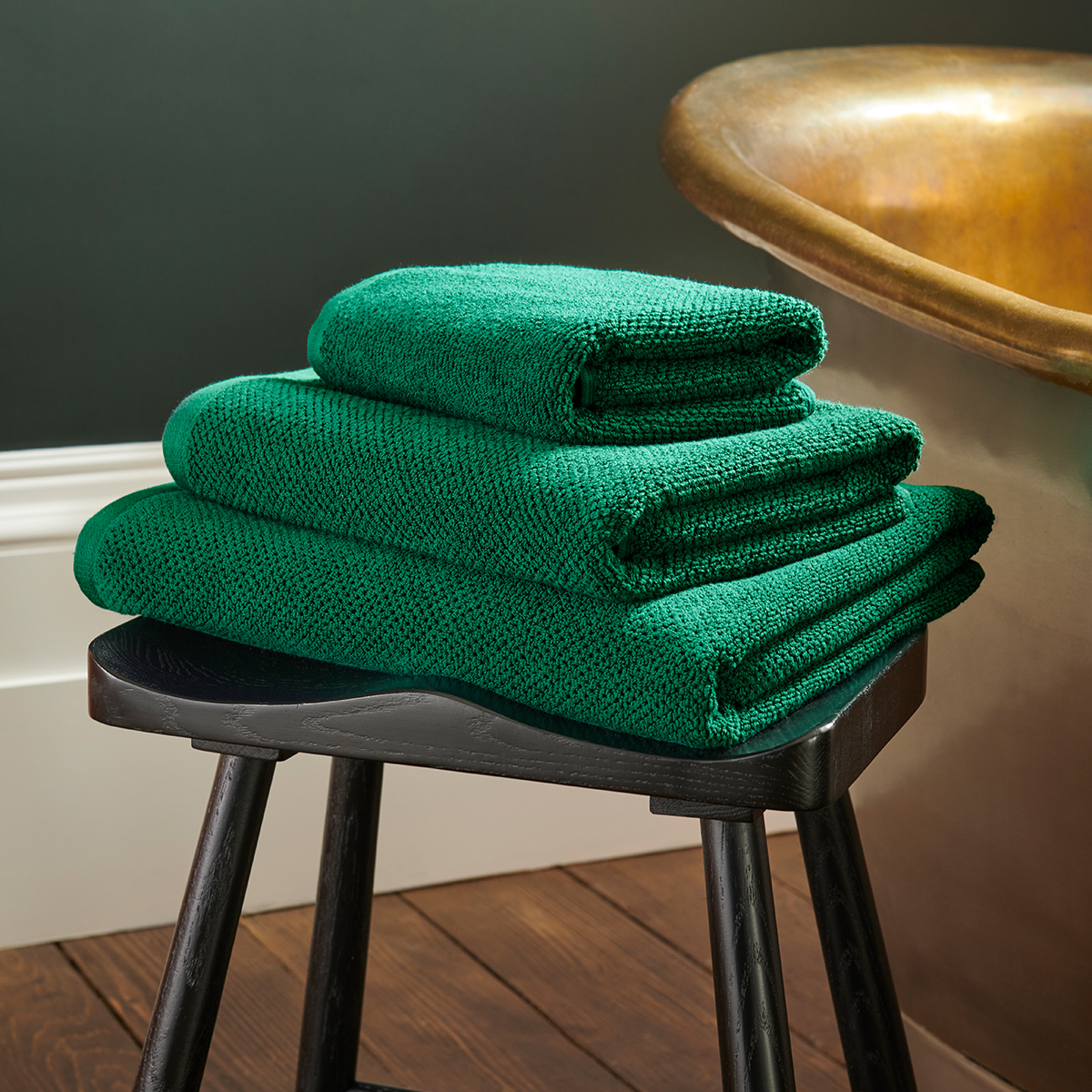 Christy Brixton Textured Cotton Bath Hand Towels - Honeycomb Bath Sheets - Picture 3 of 65