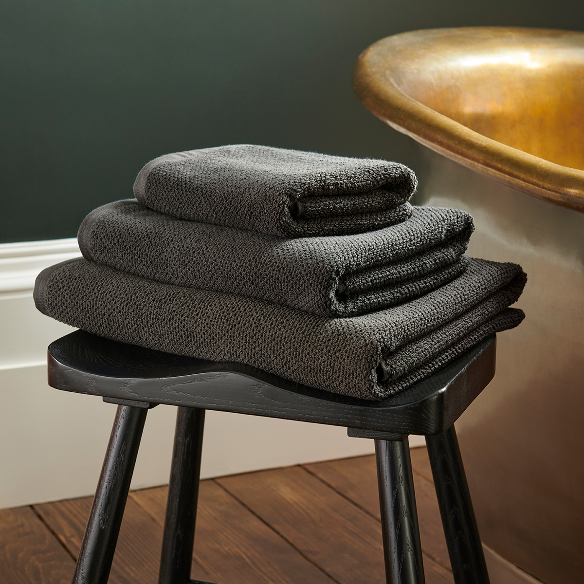 Christy Brixton Textured Cotton Bath Hand Towels - Honeycomb Bath Sheets - Picture 14 of 65