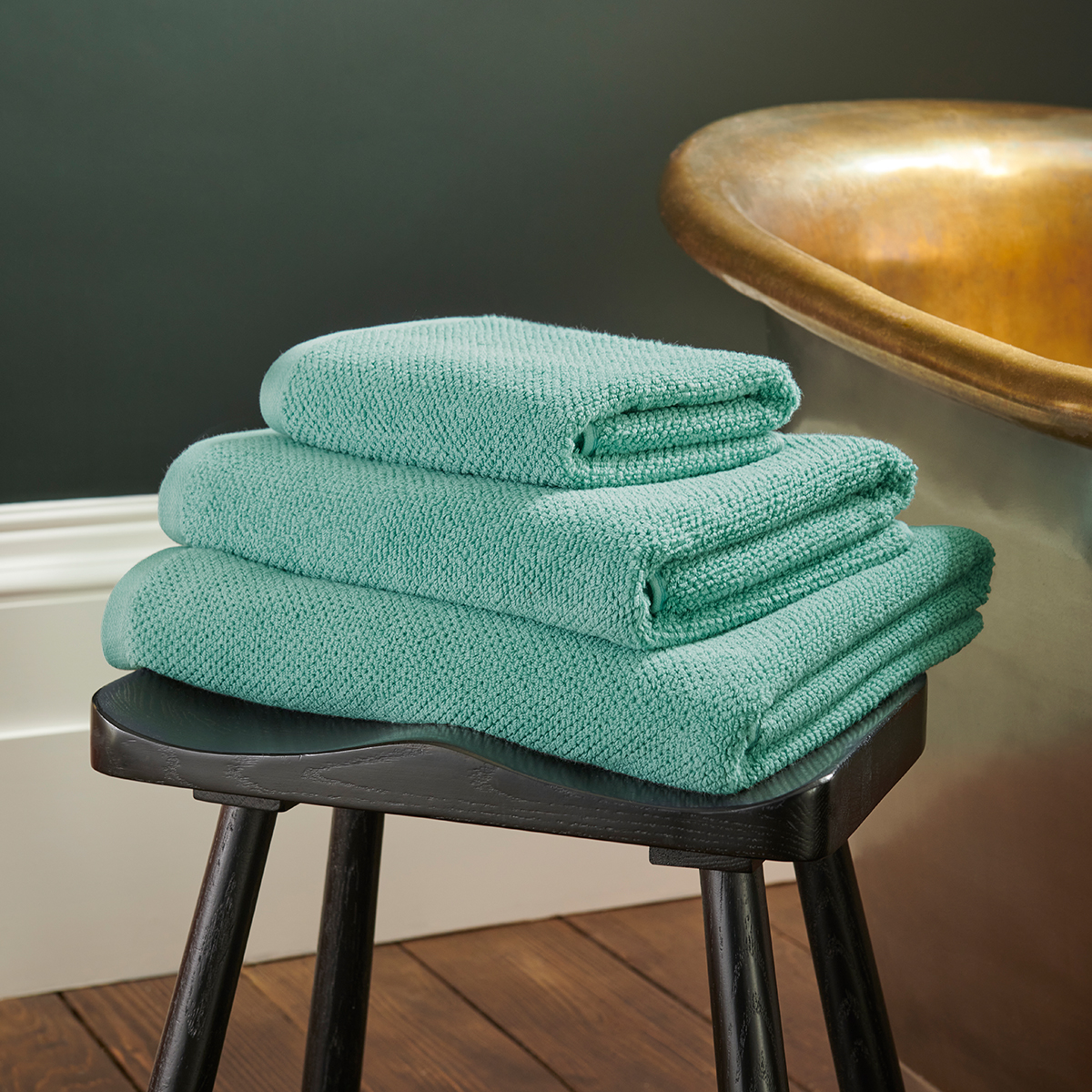 Christy Brixton Textured Cotton Bath Hand Towels - Honeycomb Bath Sheets - Picture 26 of 65