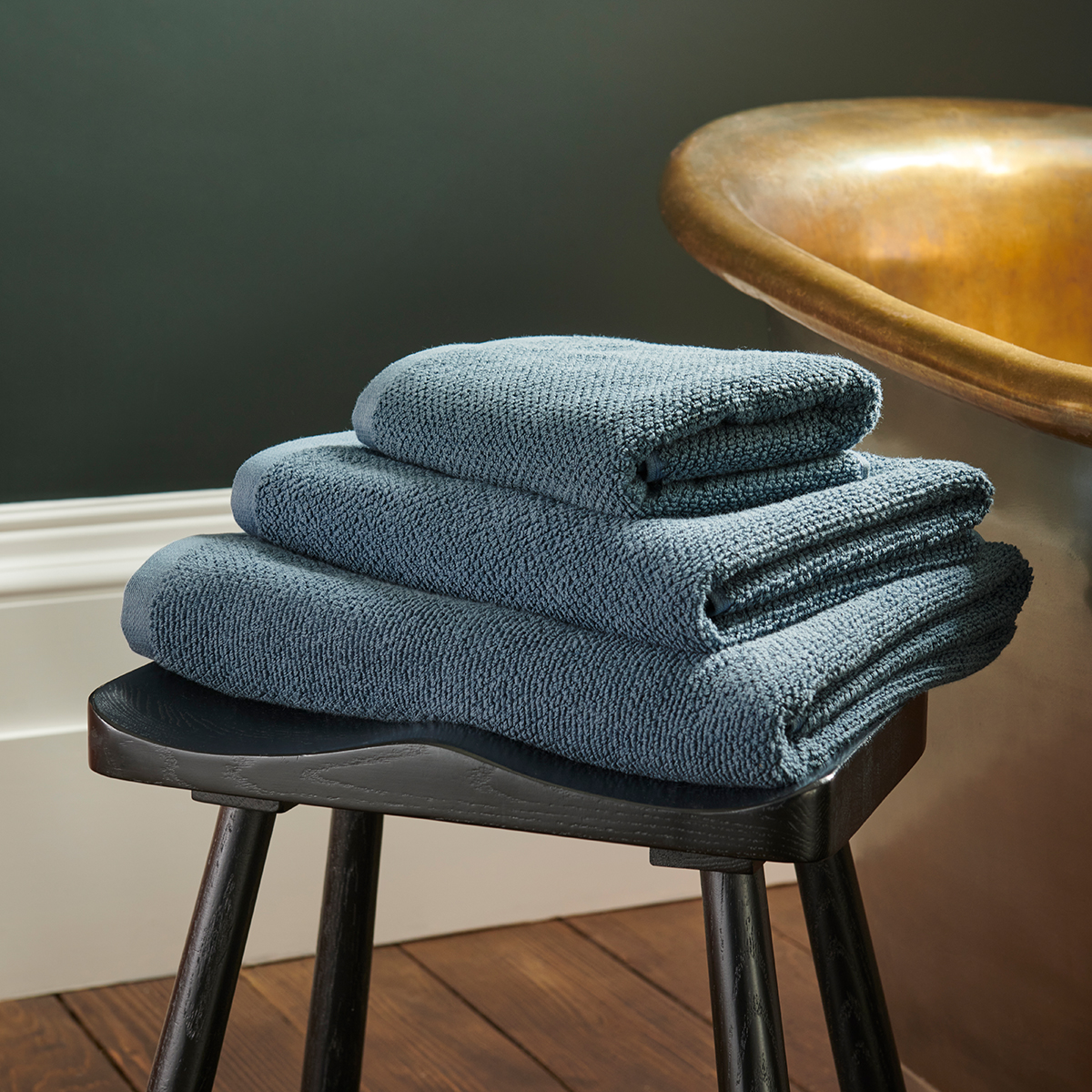 Christy Brixton Textured Cotton Bath Hand Towels - Honeycomb Bath Sheets - Picture 43 of 65