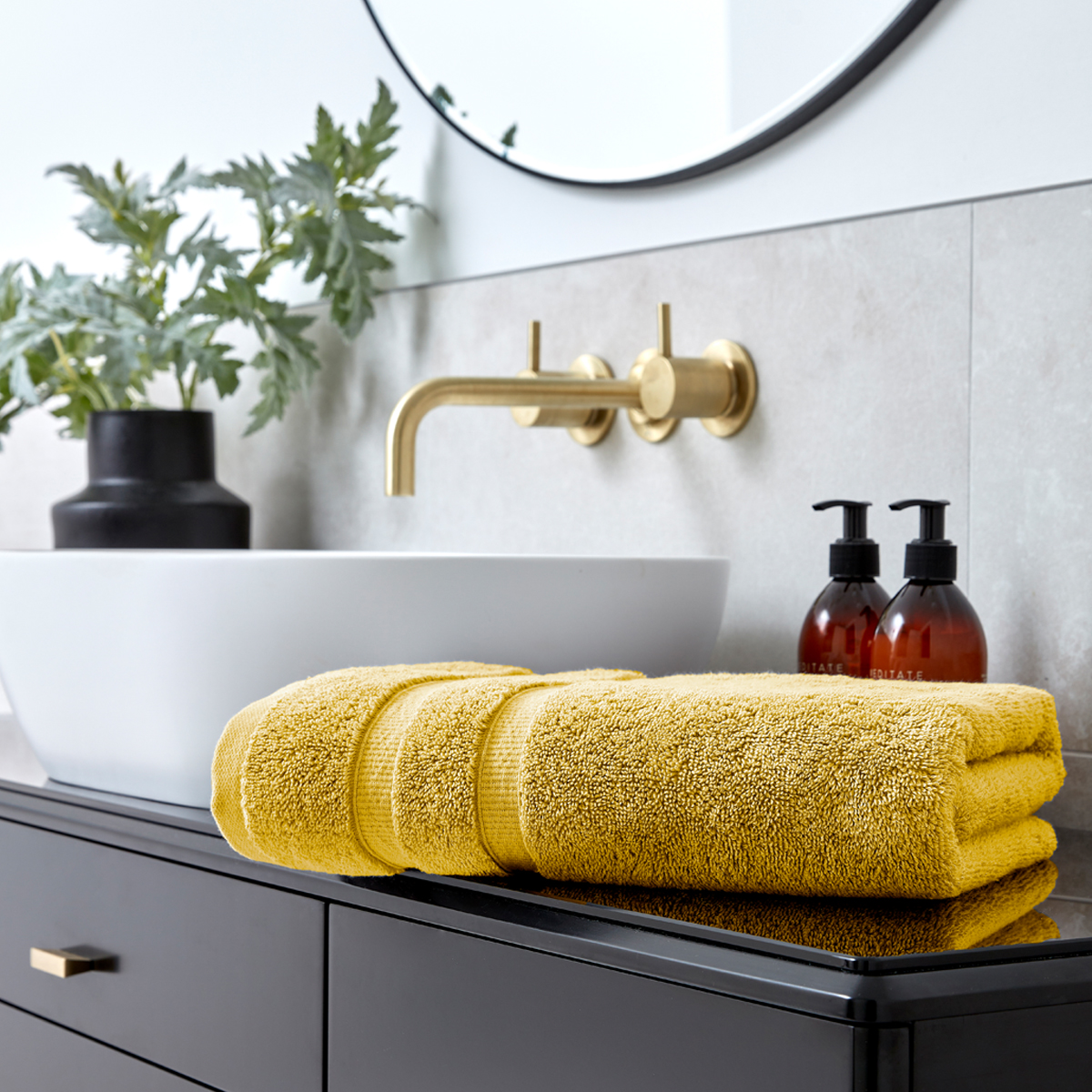 Christy Bath Hand Bath Sheet Towels - Signum Bold 100% Combed Cotton Highly - Picture 11 of 19