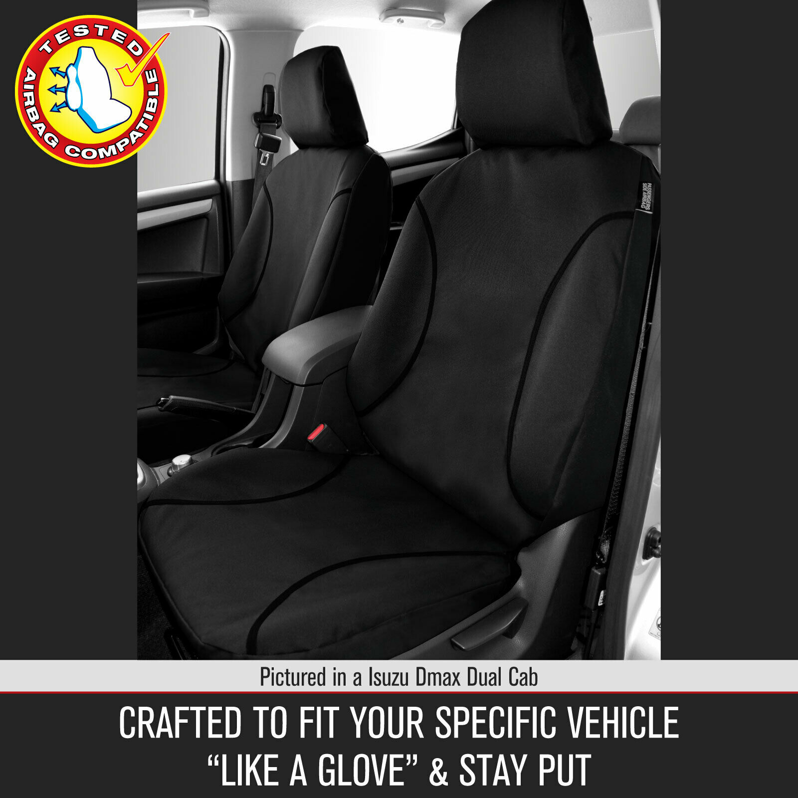 Isuzu DMax DMax Dual Cab 201206/2020 TRADIES H/D REAR Canvas Seat