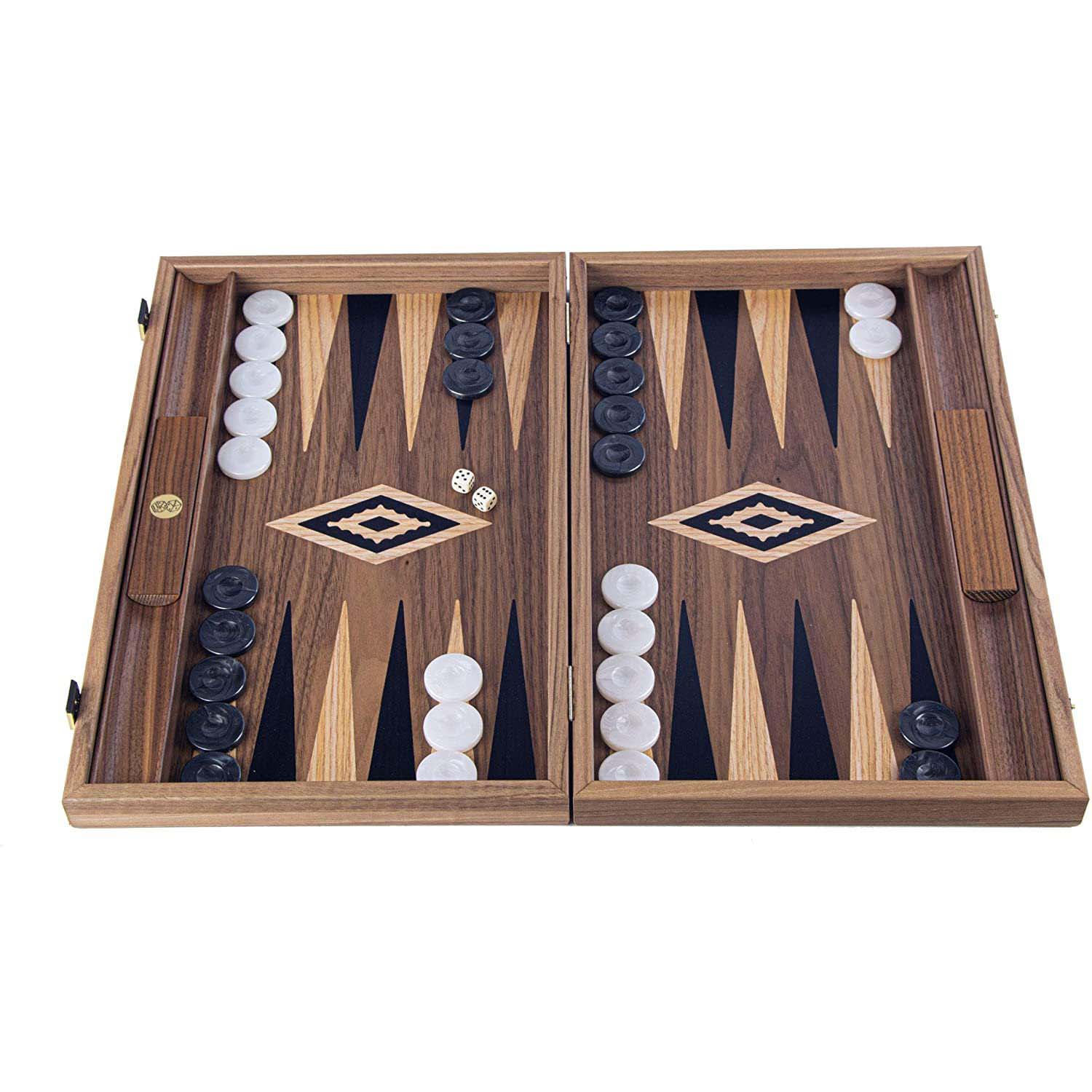 Jeu de backgammon de voyage en velours - Les Raffineurs Jeu de backgammon de voyage en velours - Les Raffineurs