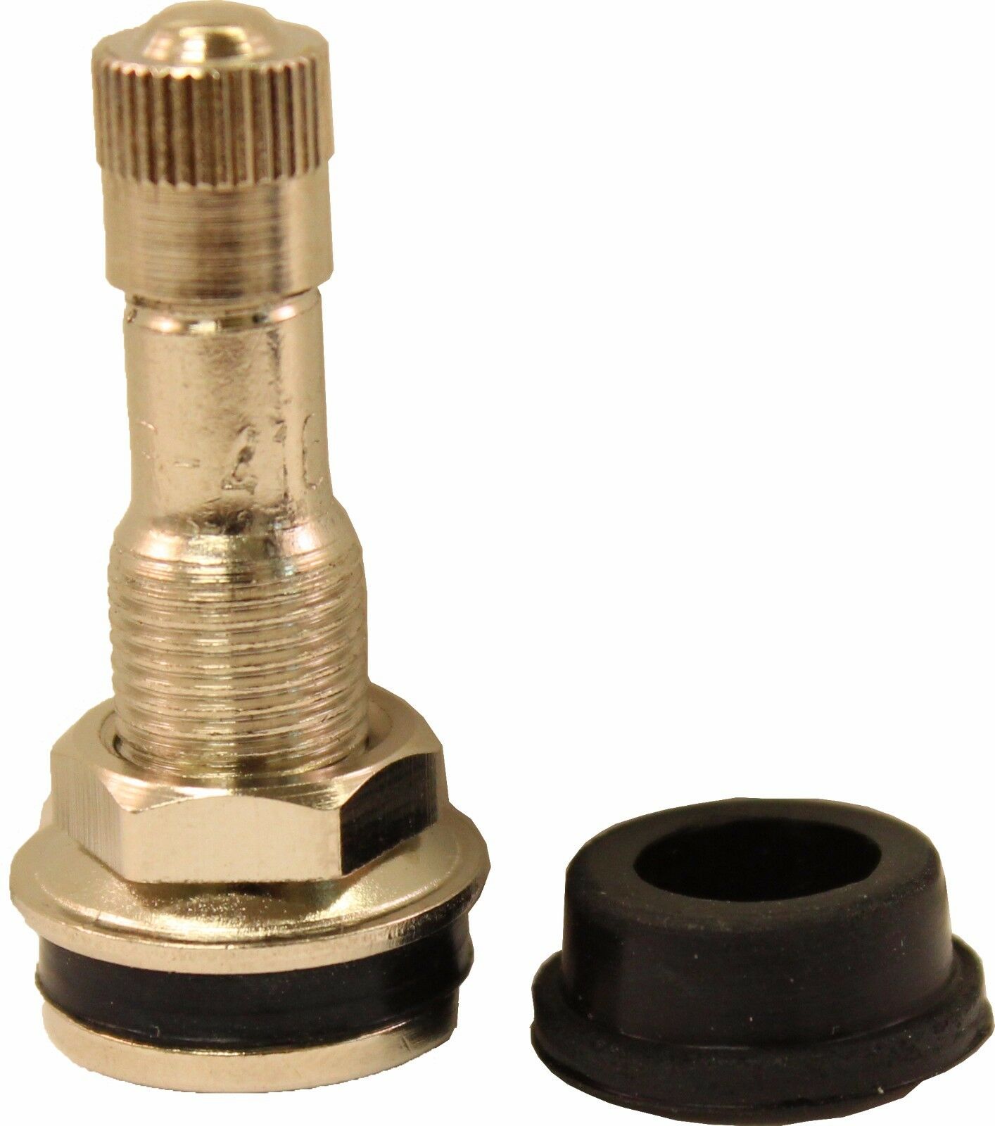 thumbnail image 2 of Beacon Chrome Metal Bolt-In Valve Stems .453 Bore 1.25 Long - 4 Pack For Enkei Low Profile 2 of 6