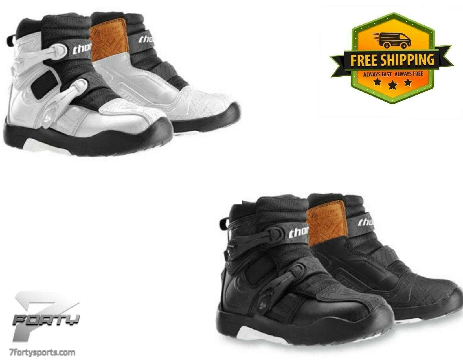 Thor Blitz LS Boots Dirt Bike OffRoad ATV/UTV MX Black Or White eBay