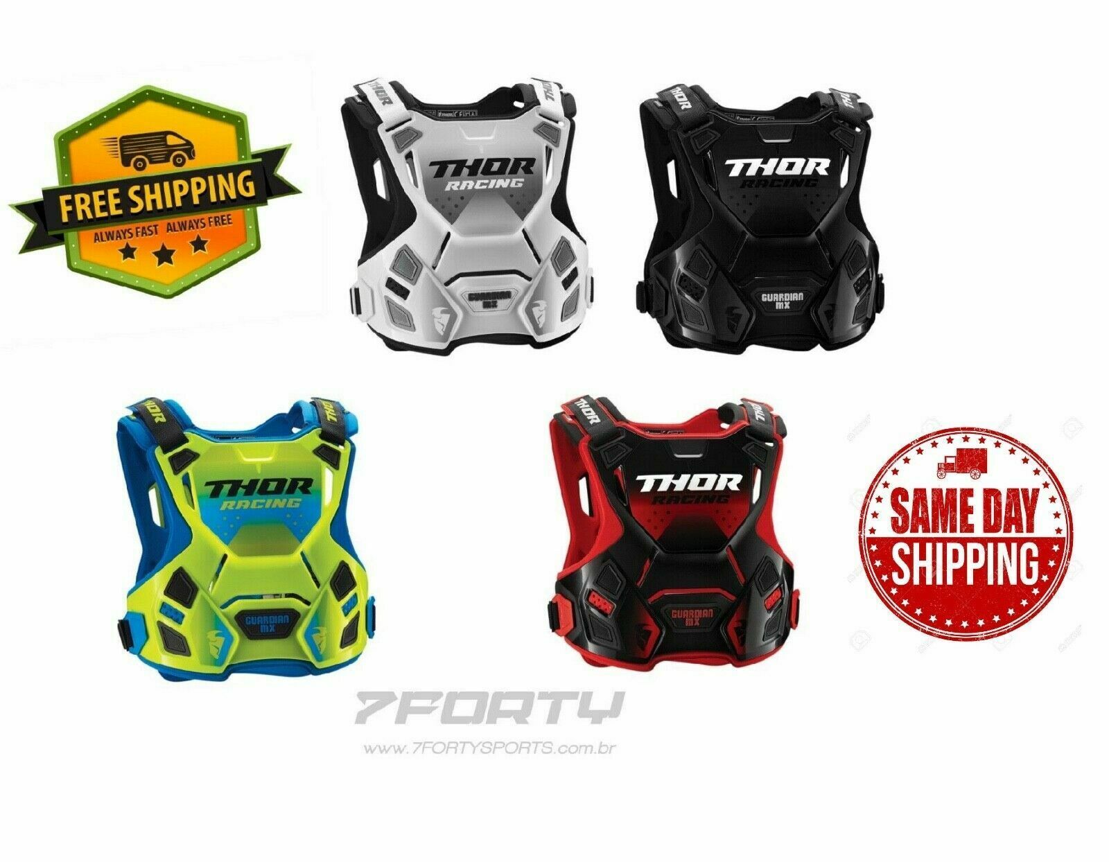 NEW THOR GUARDIAN MX CHEST PROTECTOR MOTOCROSS GUARD OFF ROAD DIRT BIKE Auto Parts & Accessories