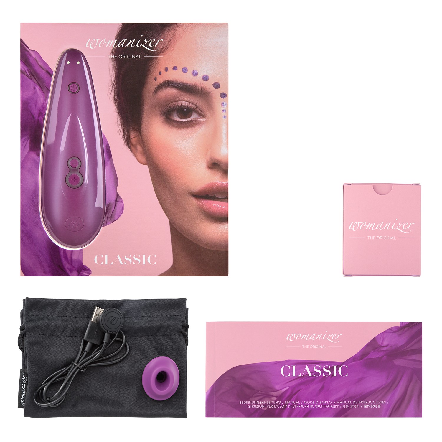 Womanizer Classic Clit Sucker Air Massager - Clitoris Sucking Sex Toy Waterproof - Picture 16 of 16