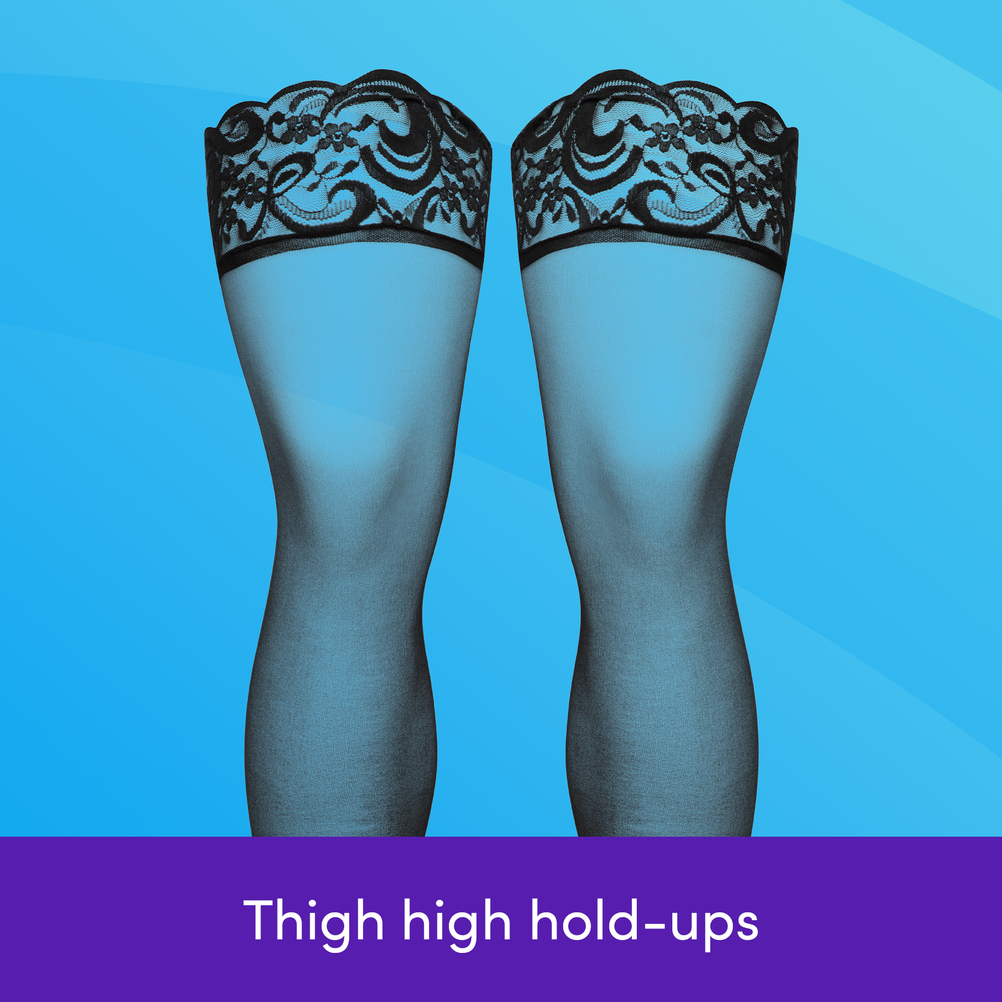 Lovehoney Sexy Lingerie Stockings - Sheer Lace Thigh High Hold Ups - Picture 3 of 22